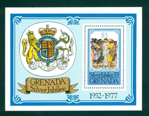 Grenada Scott #793 MNH S/S Queen Elizabeth II Reign Silver Jubilee $$