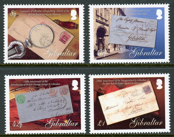 Gibraltar Scott #1084-1087 MNH Gibraltar Postal Anniversaries CV$11+