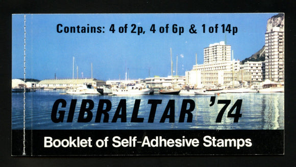 Gibraltar Scott #309a SA BOOKLET COMPLETE Post Boxes CV$11+