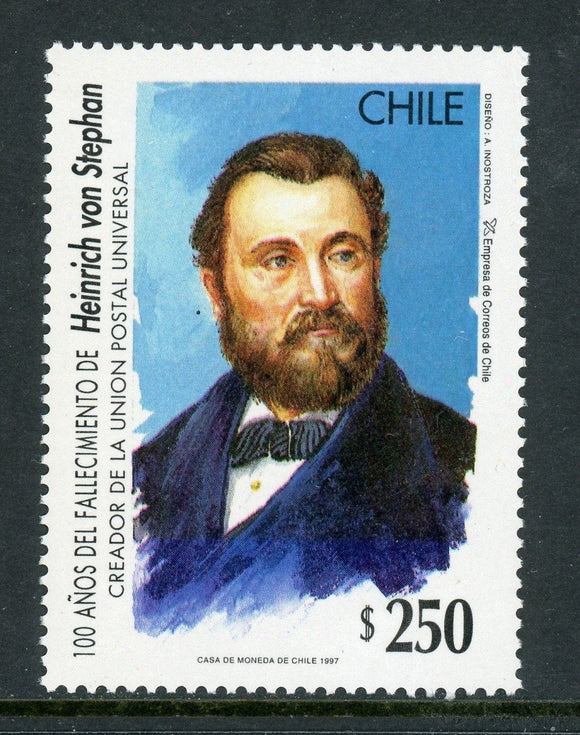 Chile Scott #1210 MNH Heinrich von Stephan UPU Centenary CV$2+