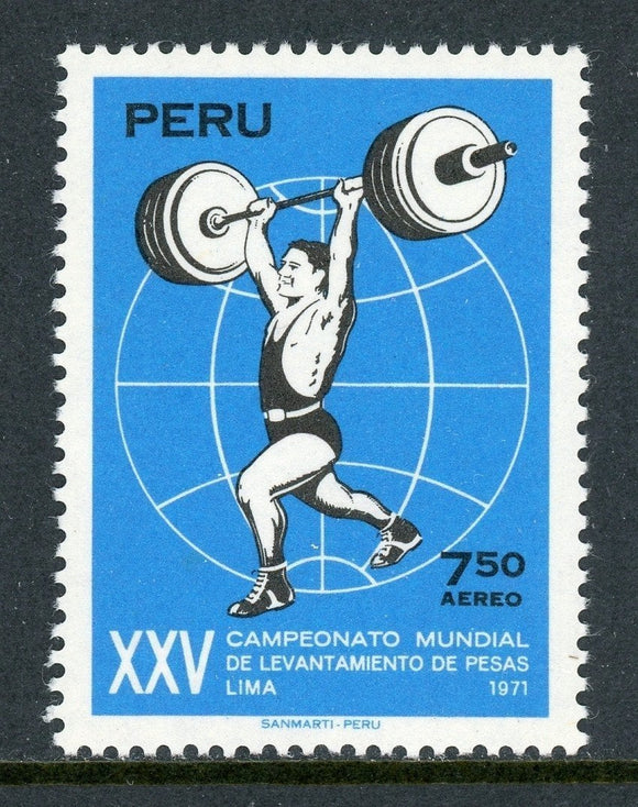 Peru Scott #C327 MNH World Weight Lifting Championships $$
